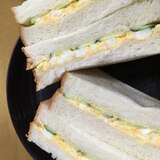 食パンで分厚い時短サンドイッチ